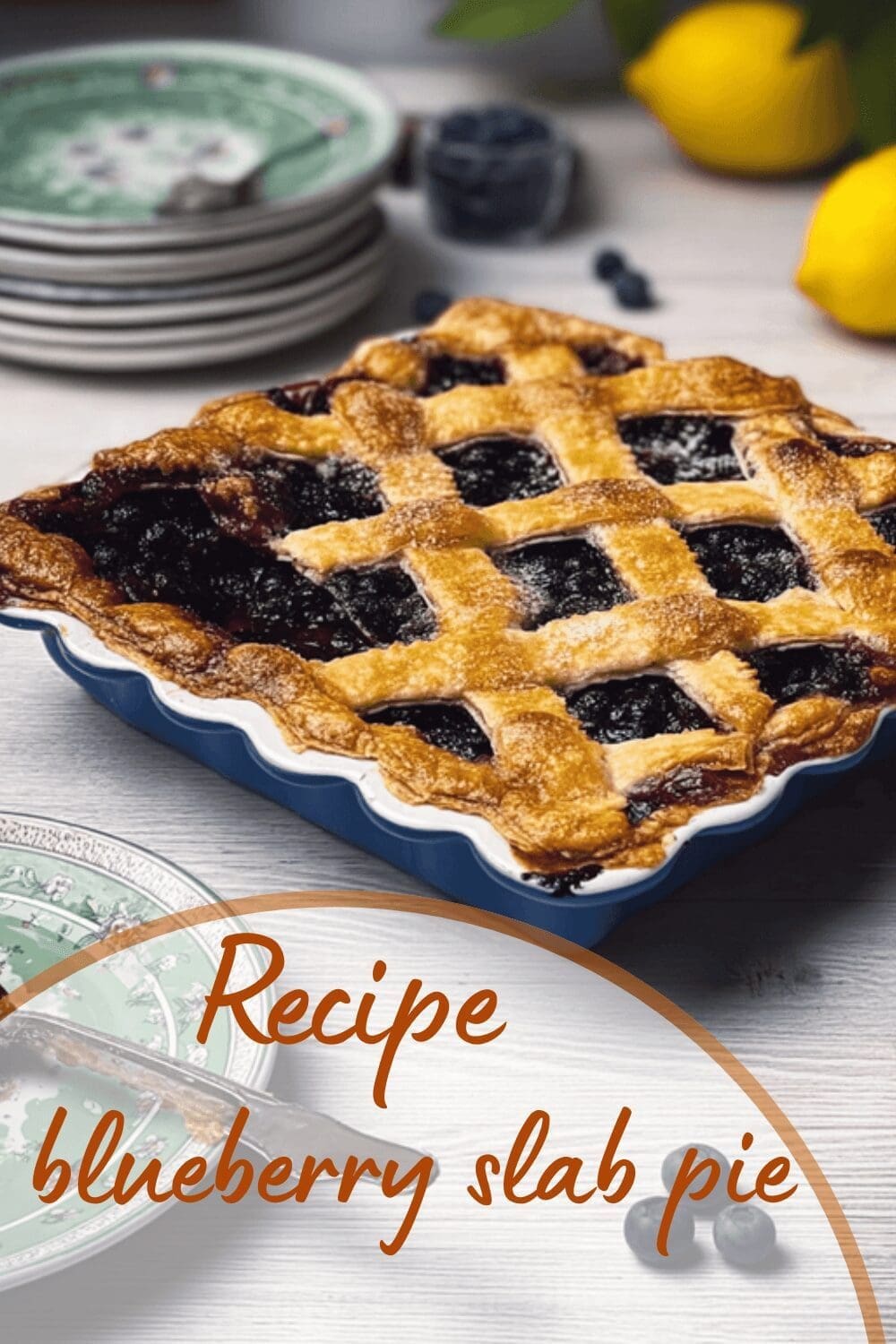 Blueberry Slab Pie