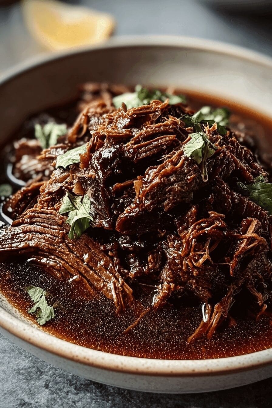 Caramelized Pulled Beef Brisket