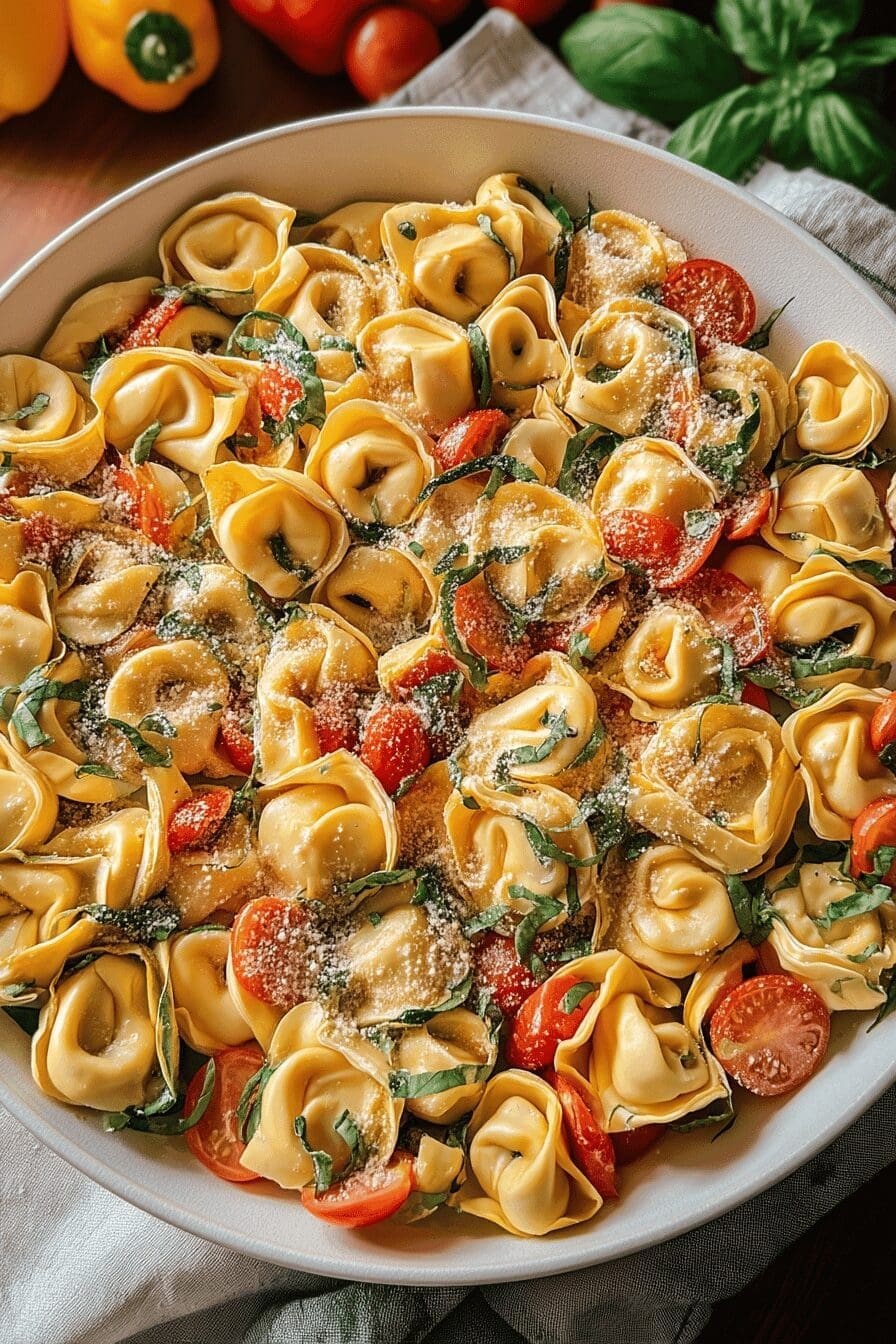 Cheese Tortellini Pasta In Creamy Garlic Butter Sauce Recipe 10 Cheese Tortellini