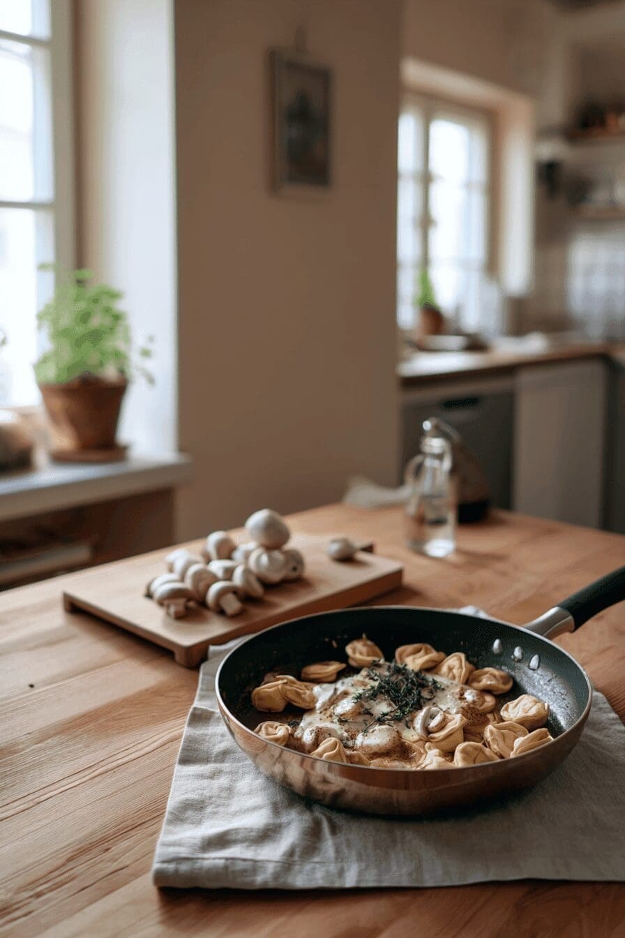 Cheese Tortellini Pasta In Creamy Garlic Butter Sauce Recipe 9 Cheese Tortellini