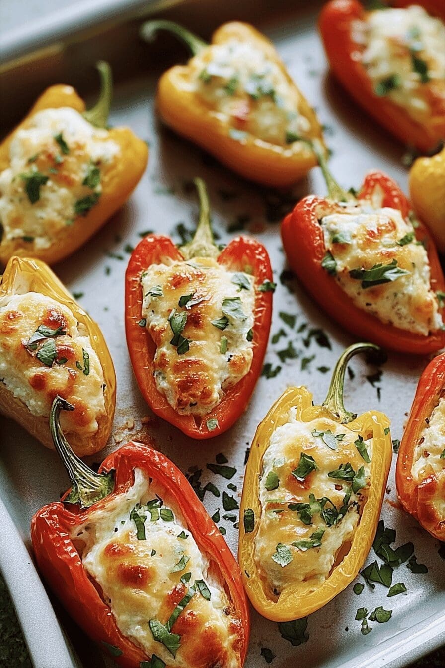 Cream Cheese Stuffed Mini Peppers