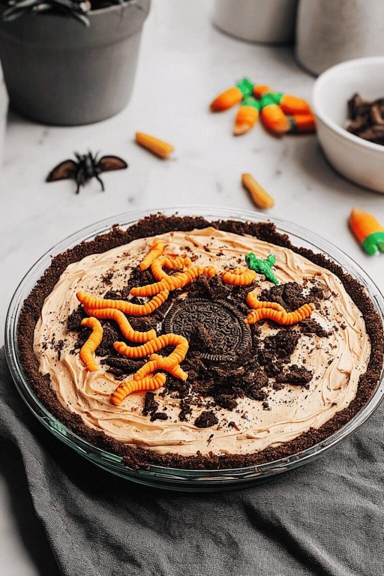 No-Bake Oreo Dirt Pie Recipe With Edible Worms For A Fun Dessert 11 Dirt Pie 2.Png