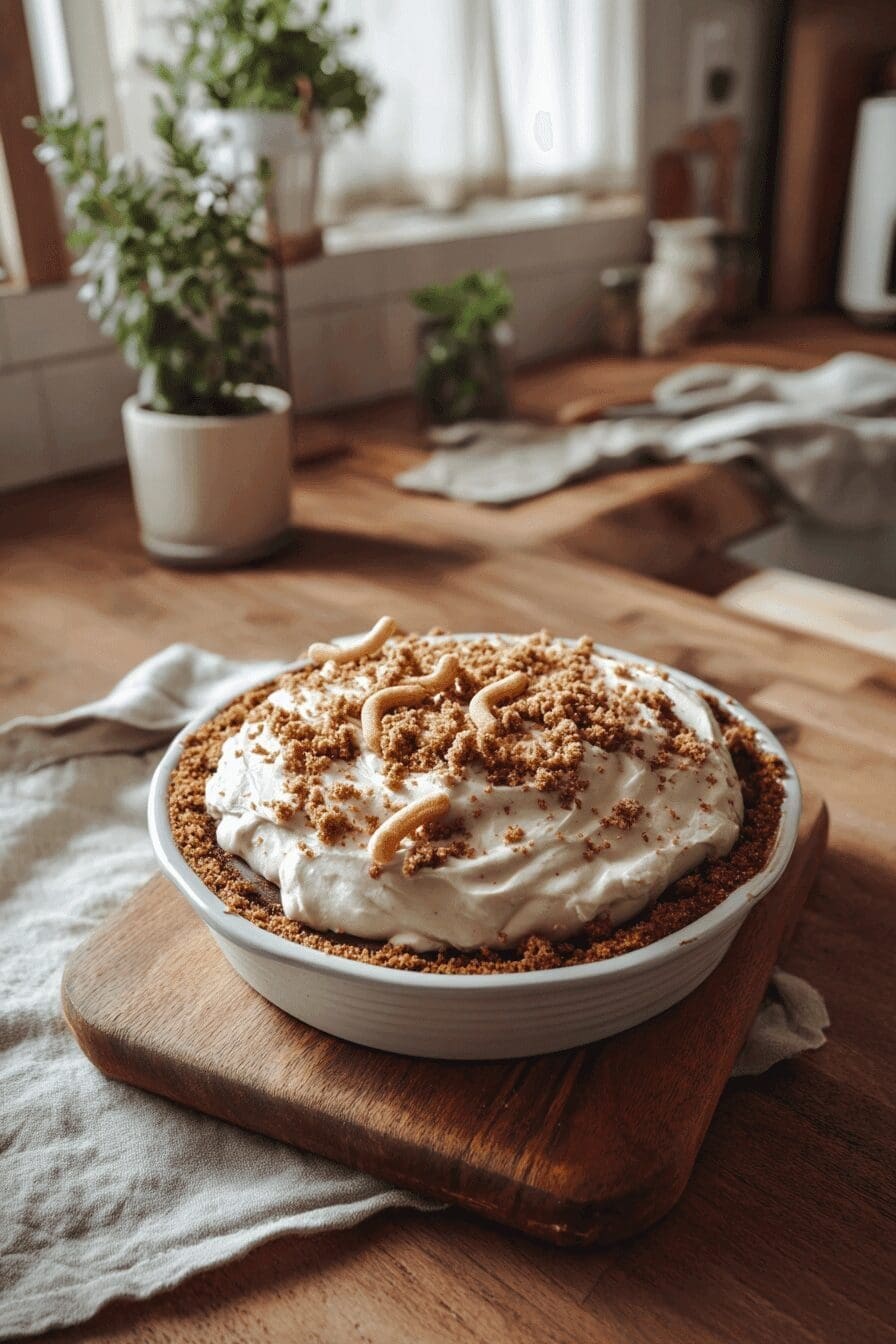 No-Bake Oreo Dirt Pie Recipe With Edible Worms For A Fun Dessert 8 Dirt Pie