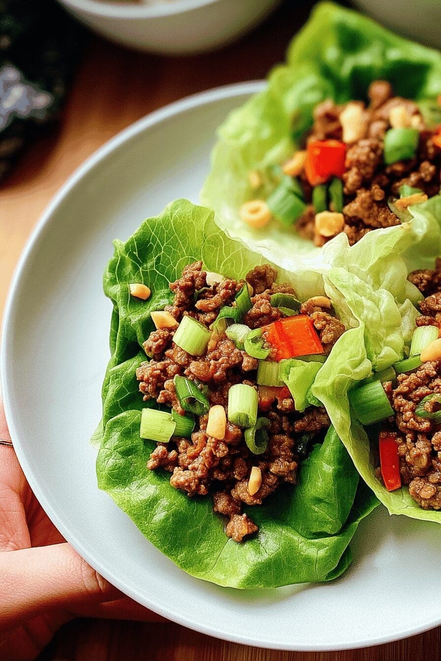 Ground Beef Lettuce Wraps