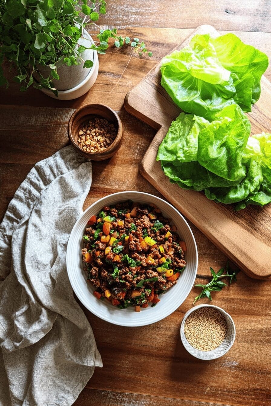 Easy Asian Ground Beef Lettuce Wraps Recipe For A Flavorful Meal 9 Ground Beef Lettuce Wraps