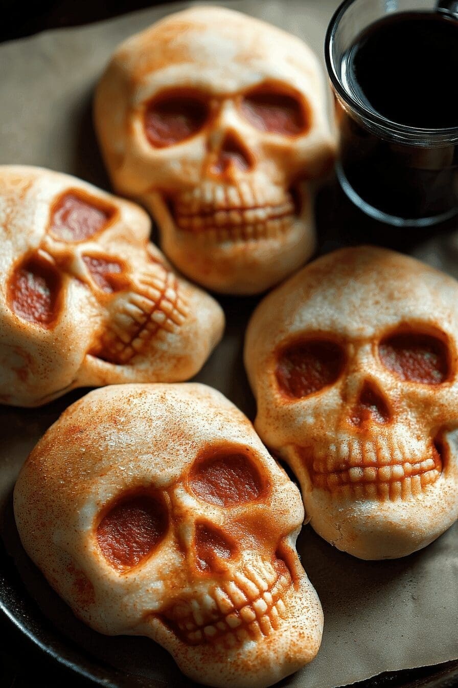 Spooky Halloween Pizza Skulls Recipe For Festive Party Treats 3 Halloween Pizza Skulls