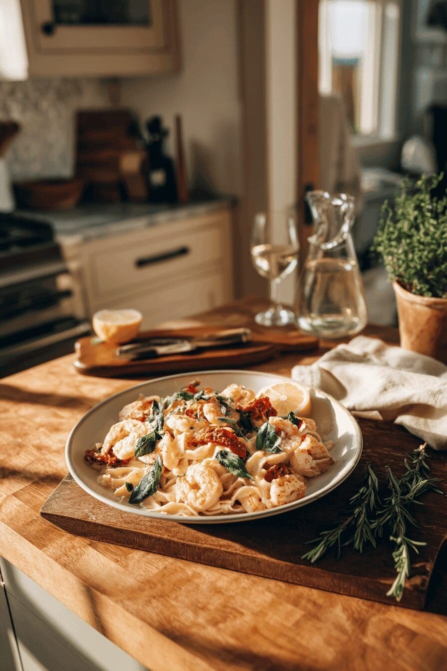Quick And Creamy Tuscan Shrimp Pasta: One-Pan Dinner In 30 Minutes 9 Tuscan Shrimp Pasta