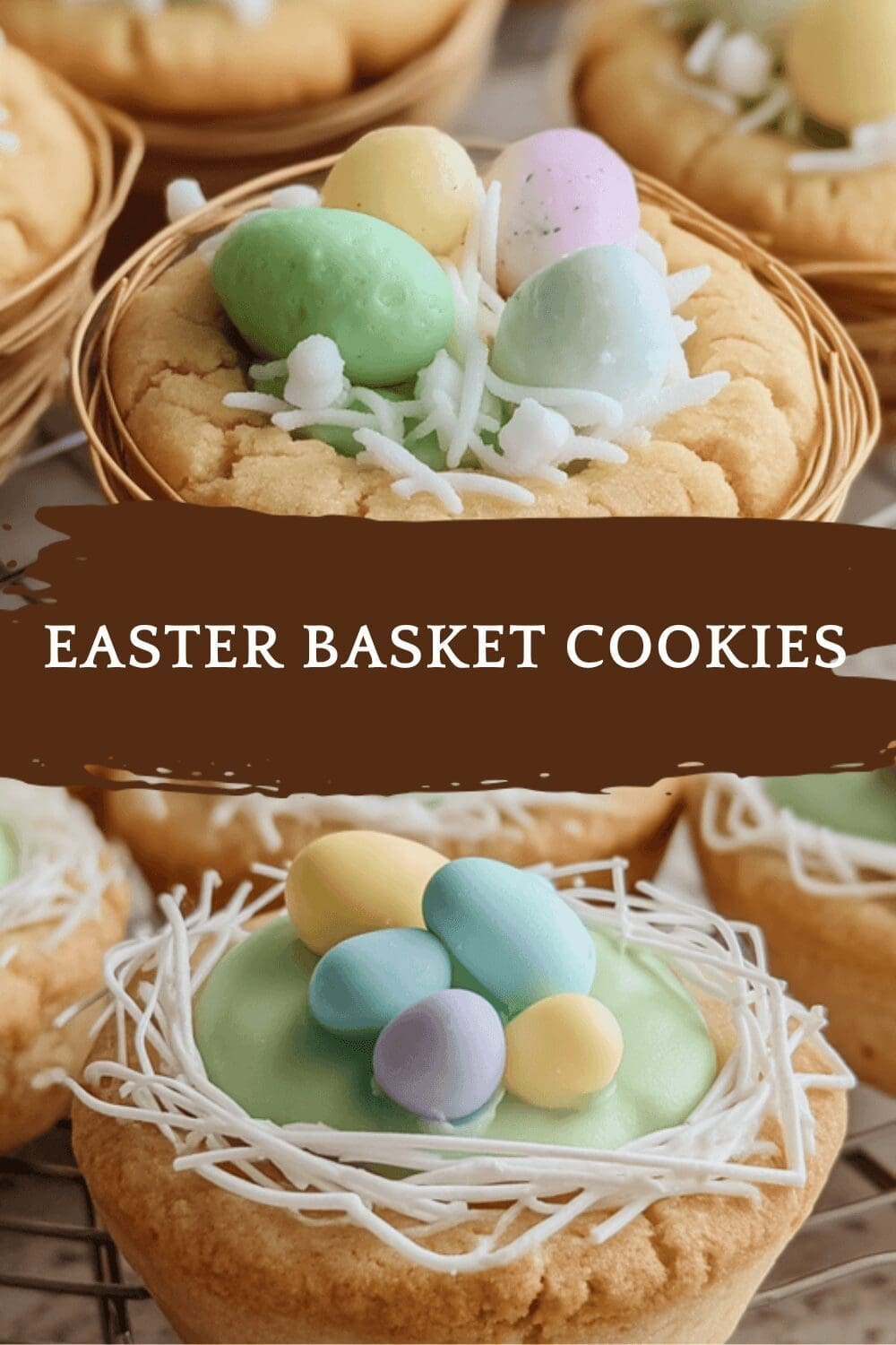 Easter Basket Cookies Recipe With Easy Cookie Cups And Decorating Ideas 6 Easter Basket Cookies