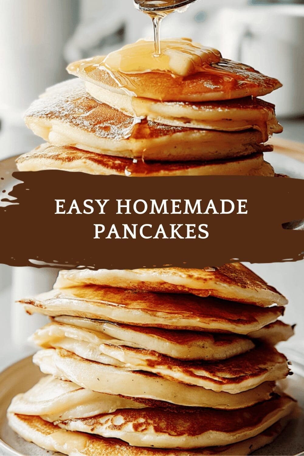 Fluffy Pancakes And Iced Strawberry Matcha Latte Recipe For Refreshing Breakfast 6 Easy Homemade Pancakes