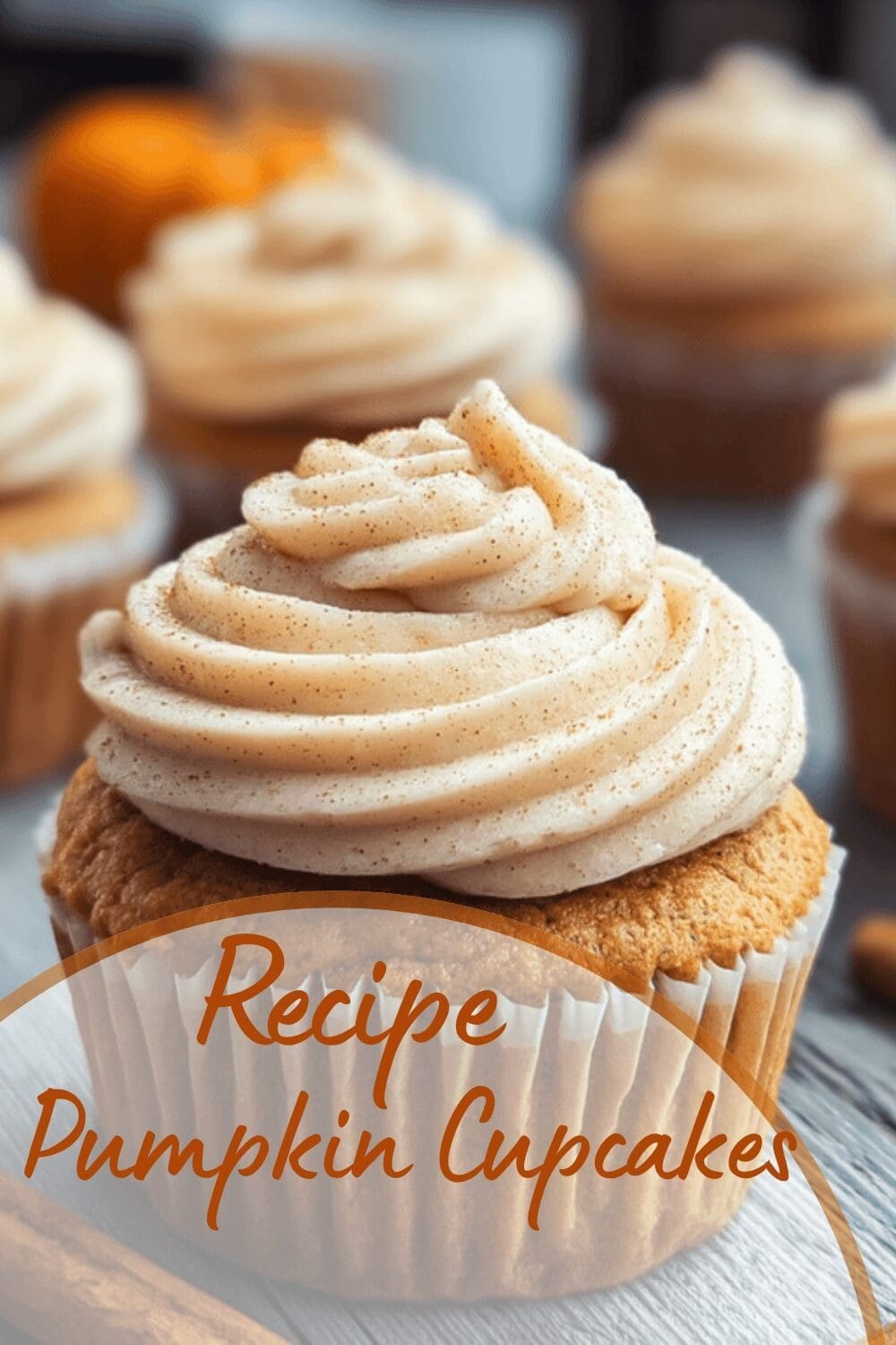Pumpkin Cupcakes With Smooth Cream Cheese Frosting Recipe 7 Pumpkin Cupcakes