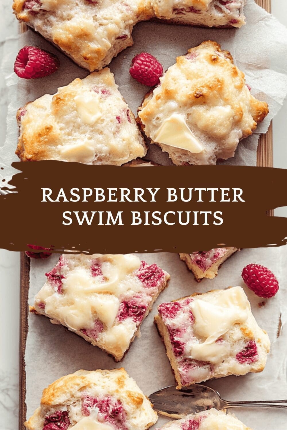 Raspberry Butter Swim Biscuits