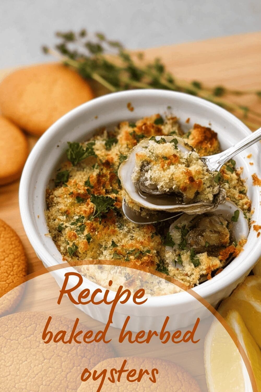 Baked Oysters With Spicy Herb Butter, Shallots, And Crispy Prosciutto 7 Baked Herbed Oysters