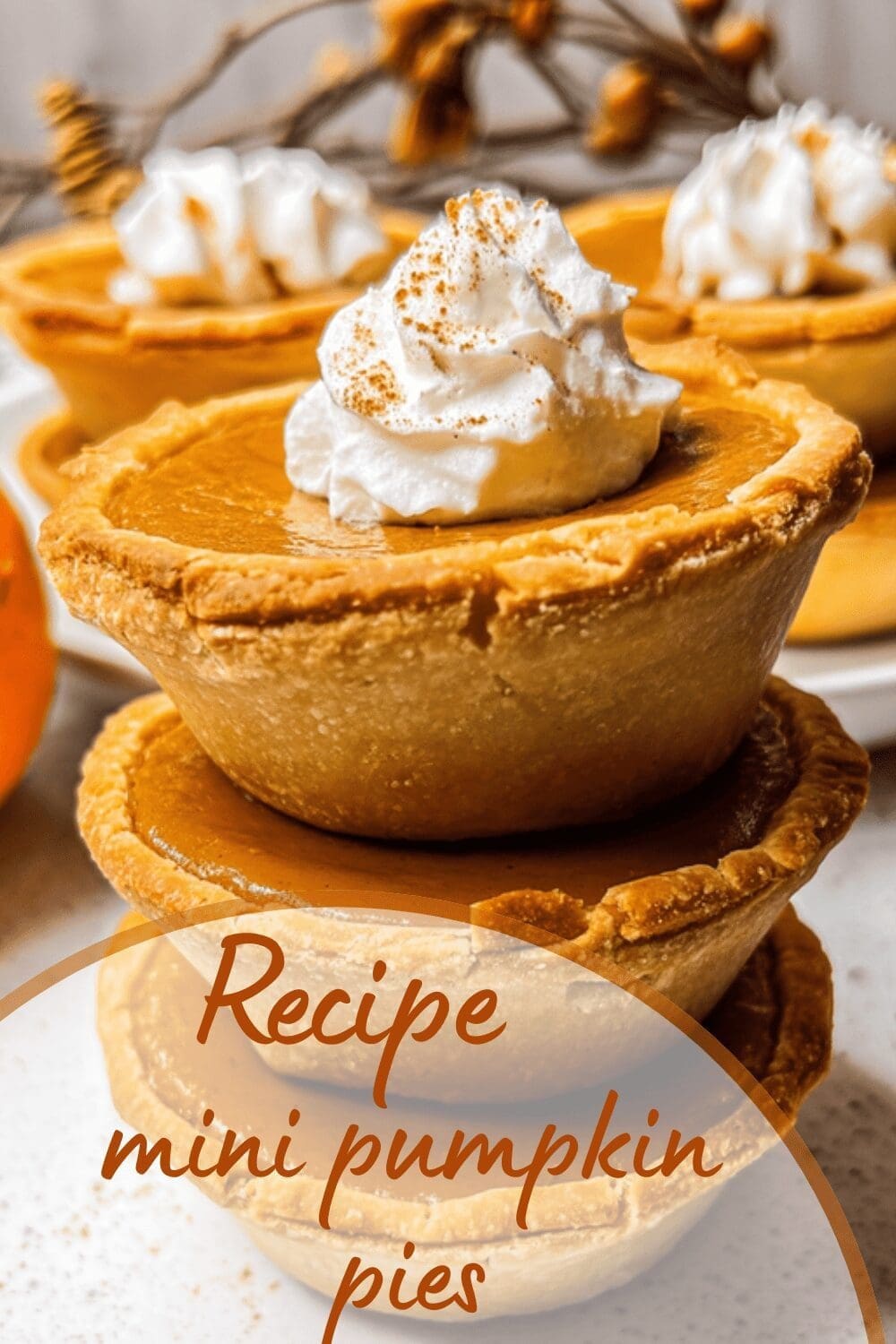 Mini Pumpkin Pies Recipe In Muffin Cups And Hand Pie Styles 7 Mini Pumpkin Pies