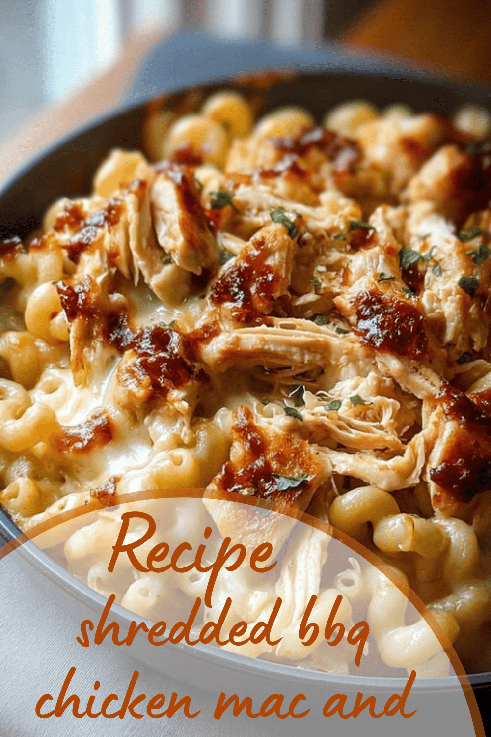 Bbq Chicken Mac And Cheese With Smoked Cheddar Recipe 7 Shredded Bbq Chicken Mac And Cheese