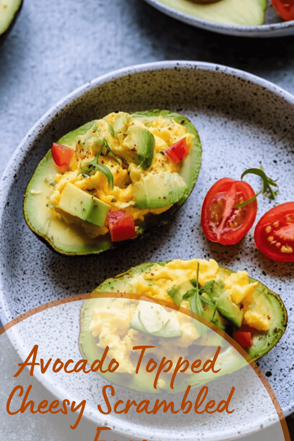 Avocado With Creamy Cheesy Scrambled Eggs Recipe 7 Avocado Topped Cheesy Scrambled Eggs