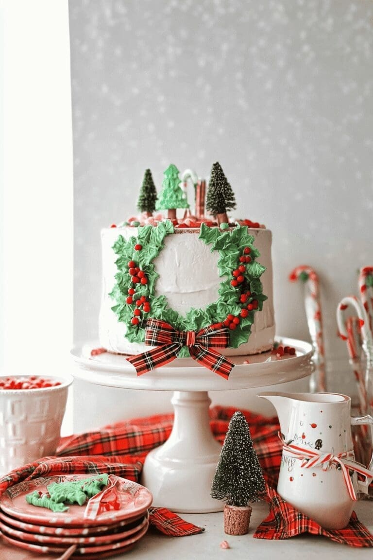 Christmas Tree Wreath Cake 74.Png