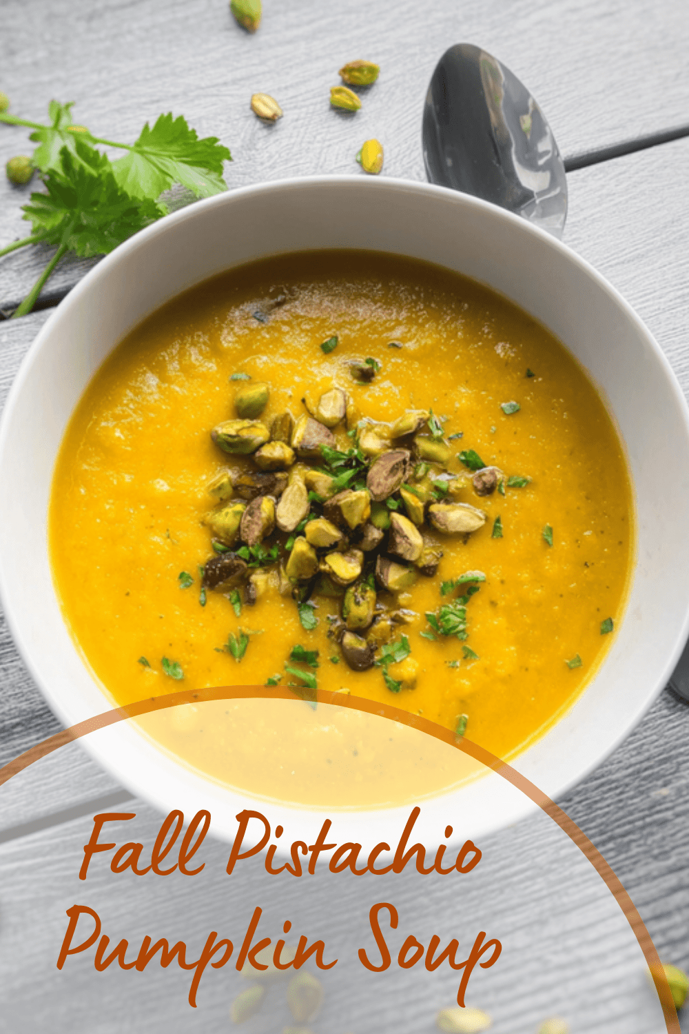 Fall Pistachio Pumpkin Soup