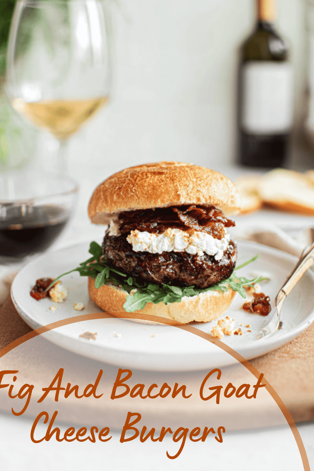 Fig And Bacon Goat Cheese Burgers