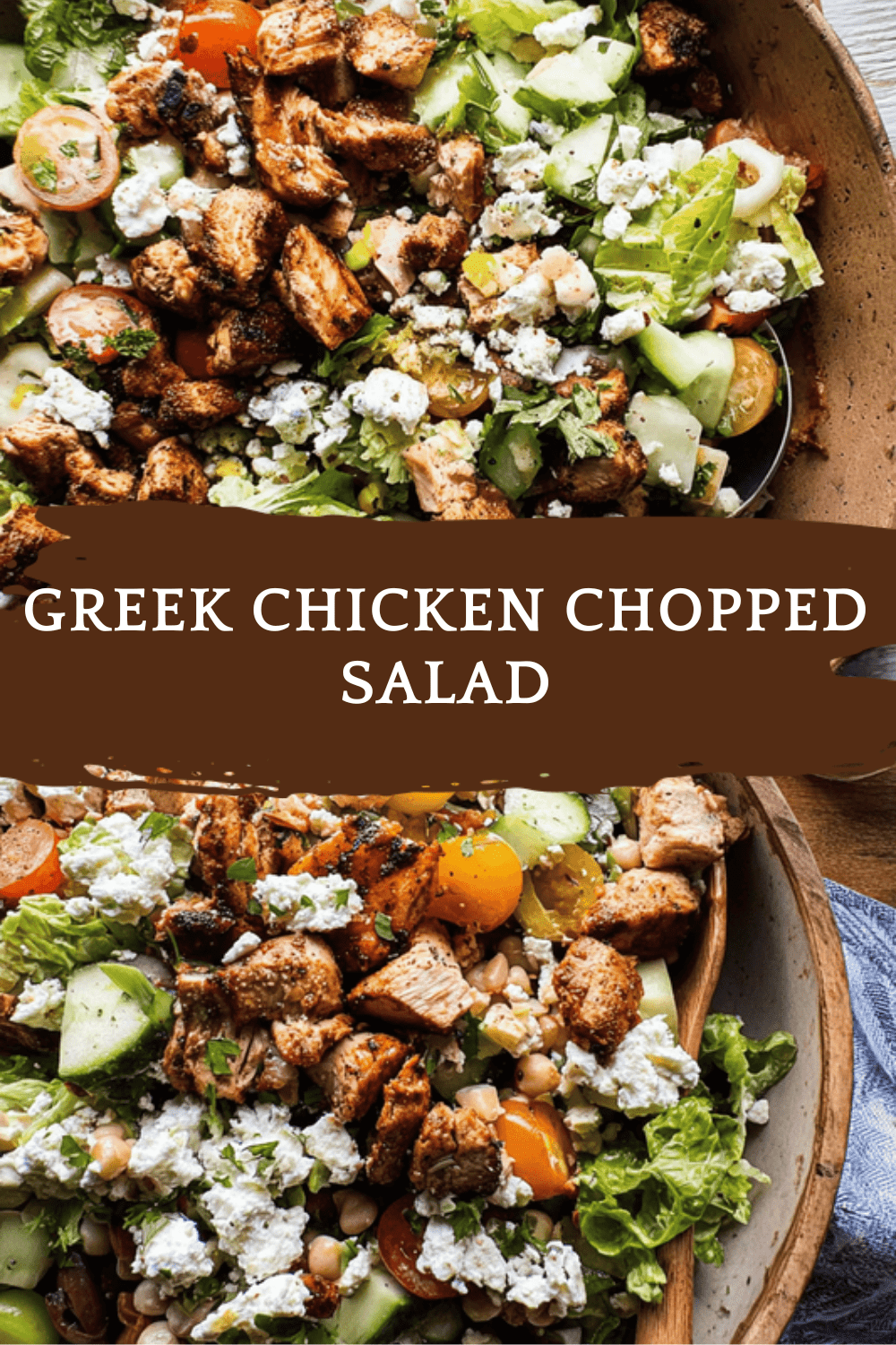 Greek Chicken Salad With Creamy Lemon Tahini Dressing 6 Greek Chicken Chopped Salad