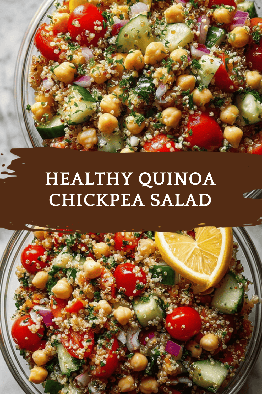 Healthy Quinoa Chickpea Salad