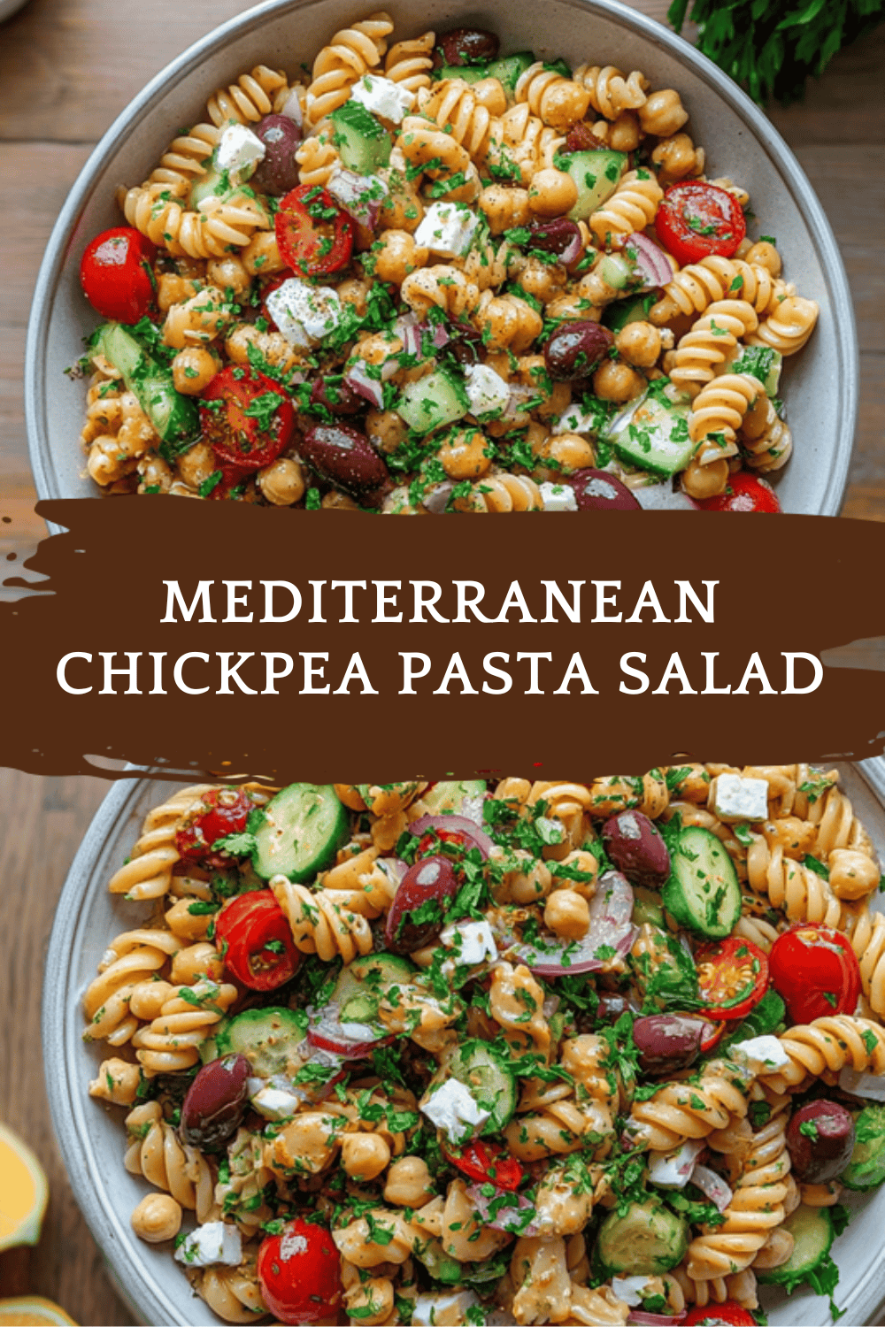 Mediterranean Chickpea Pasta Salad
