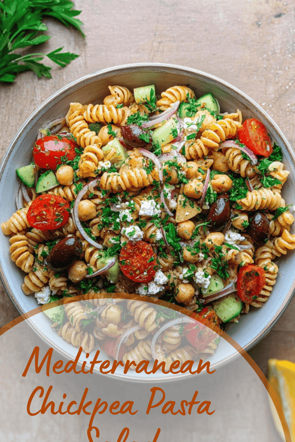 Mediterranean Chickpea Pasta Salad