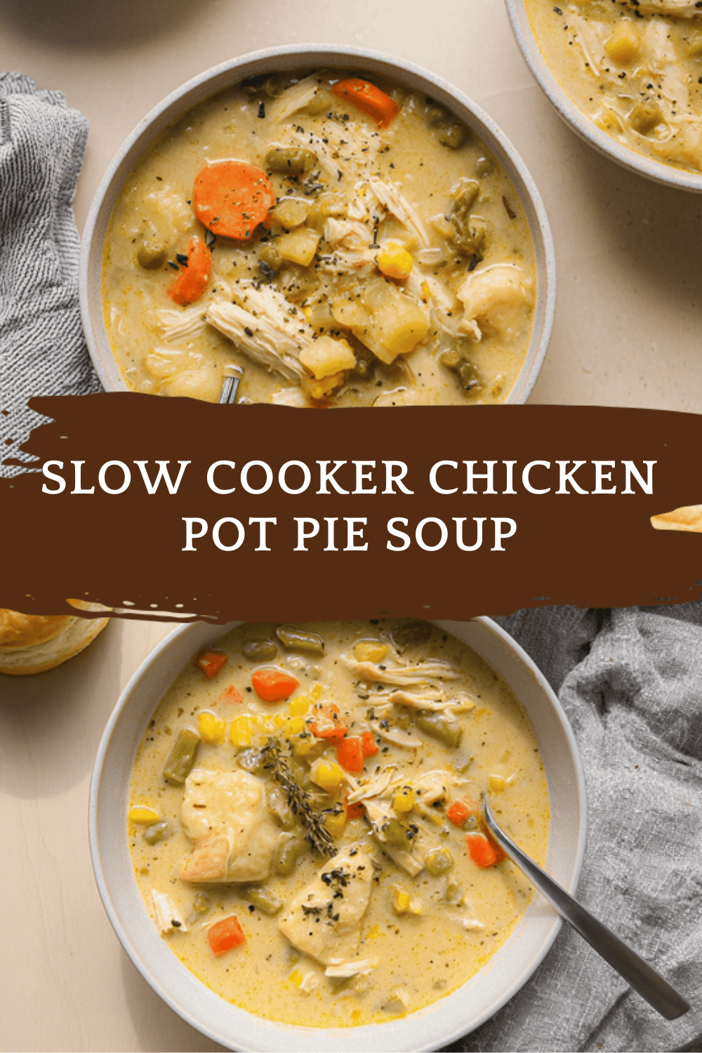 Slow Cooker Chicken Pot Pie Soup