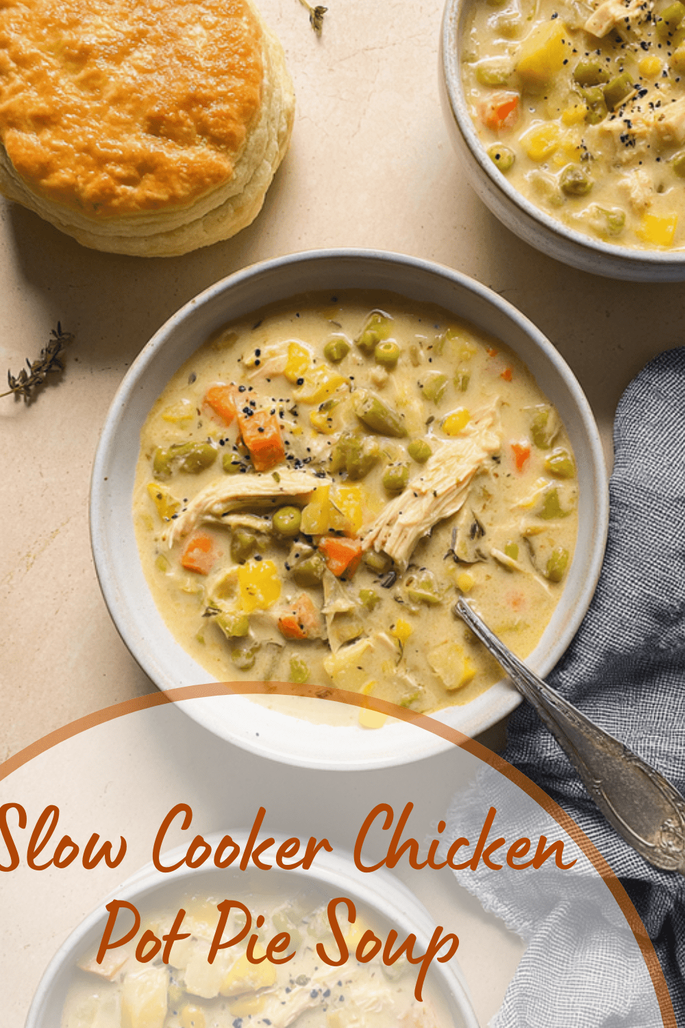 Slow Cooker Chicken Pot Pie Soup
