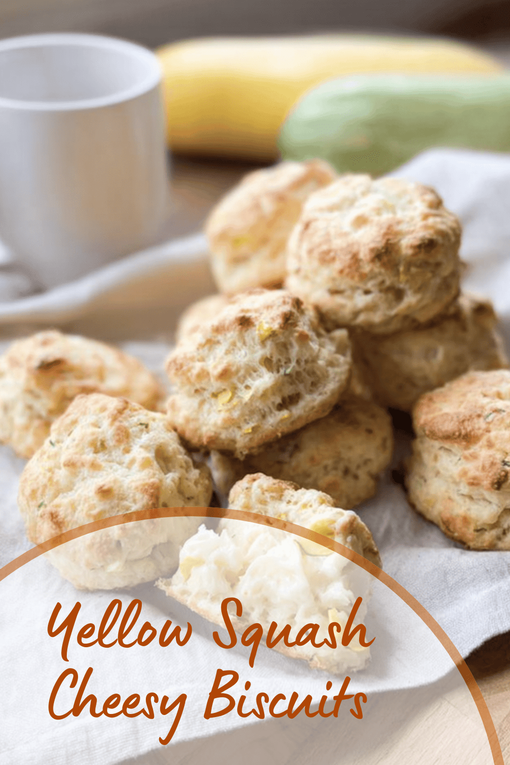 Yellow Squash Cheesy Biscuits