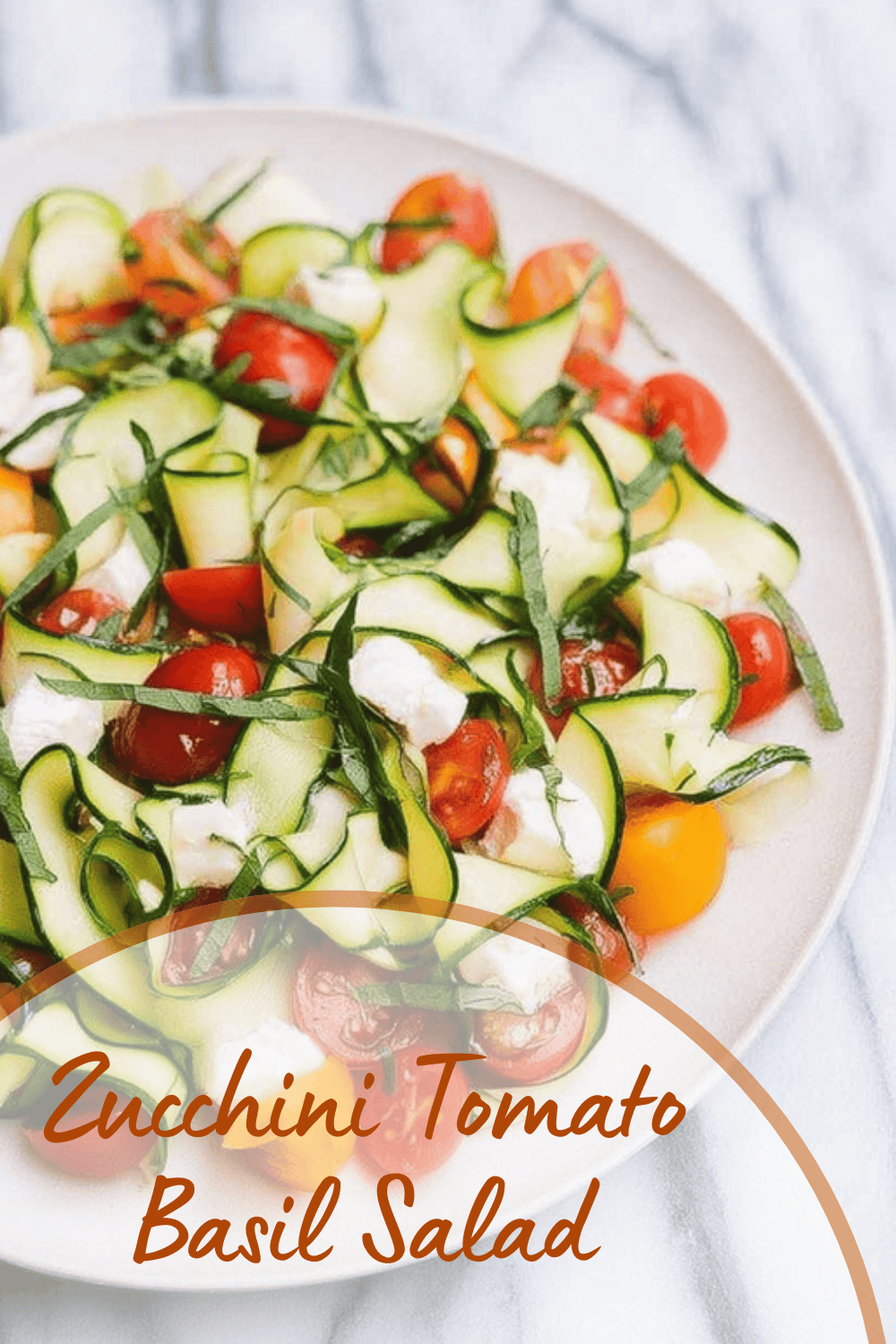 Zucchini Tomato Basil Salad
