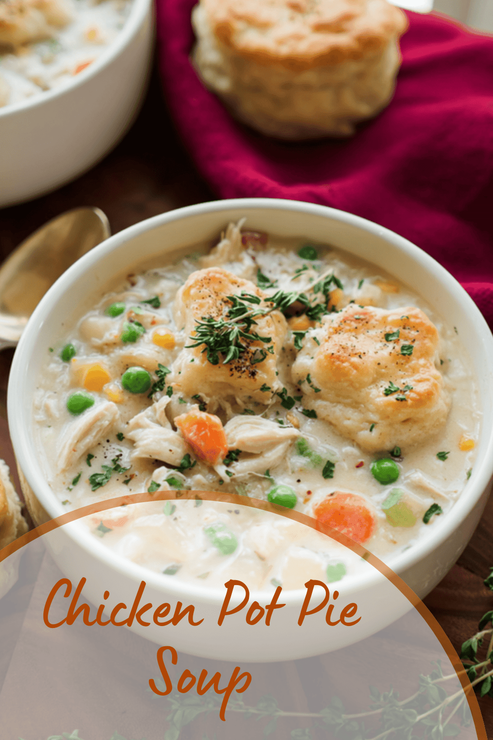 Chicken Pot Pie Soup Recipe With Creamy Vegetables And Tender Chicken 7 Chicken Pot Pie Soup