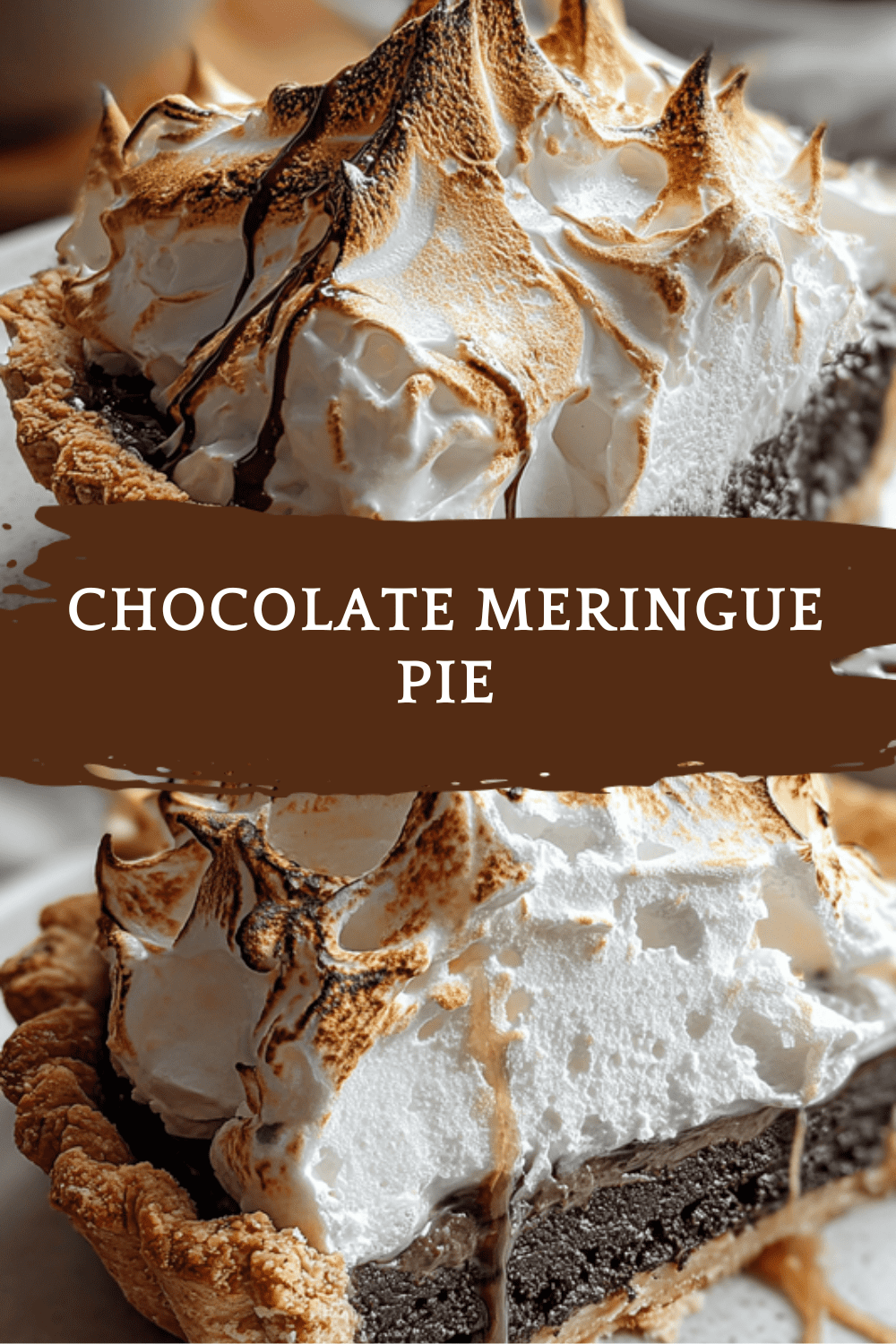 Chocolate Meringue Pie Recipe With Creamy Filling And Crispy Topping 6 Chocolate Meringue Pie