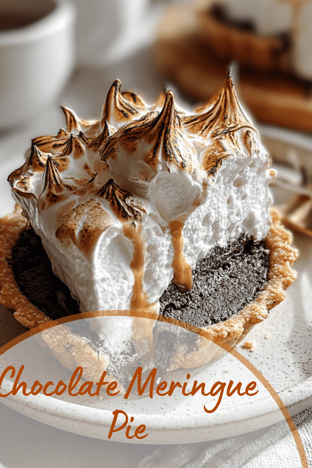 Chocolate Meringue Pie Recipe With Creamy Filling And Crispy Topping 7 Chocolate Meringue Pie