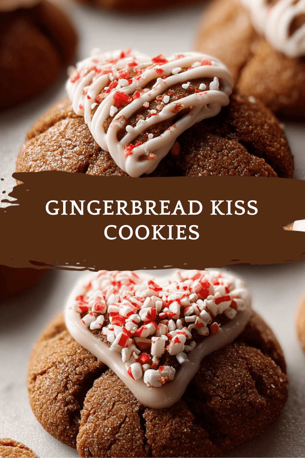 Gingerbread Kiss Cookies