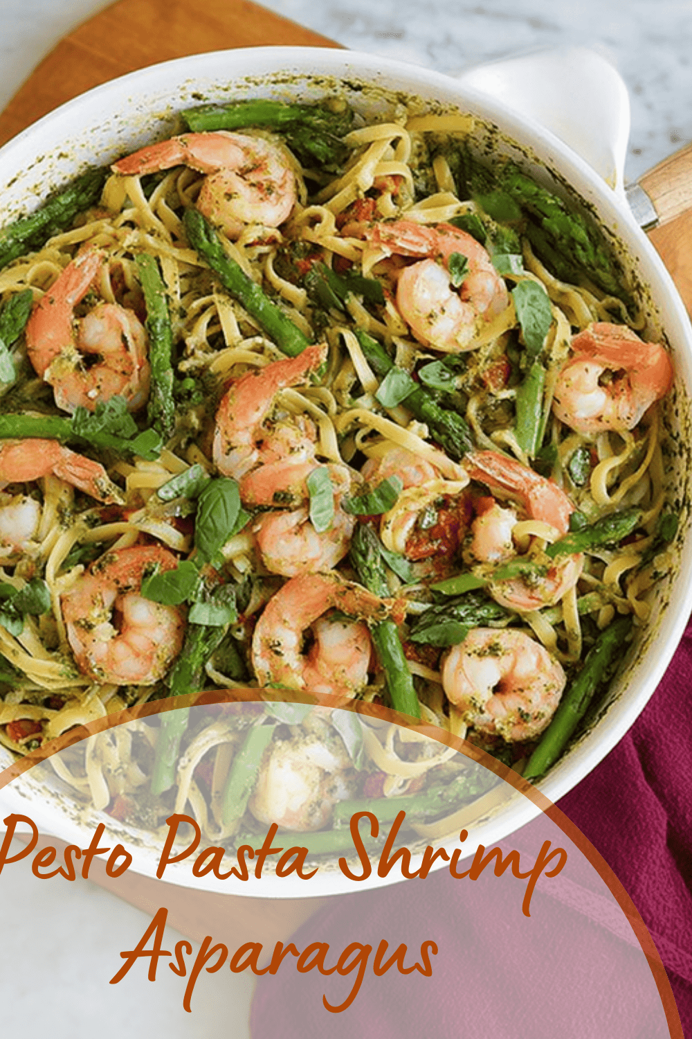 Shrimp Pesto Pasta With Fresh Asparagus Recipe 7 Pesto Pasta Shrimp Asparagus