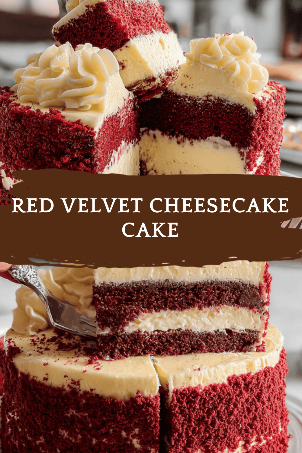 Red Velvet Cheesecake Cake