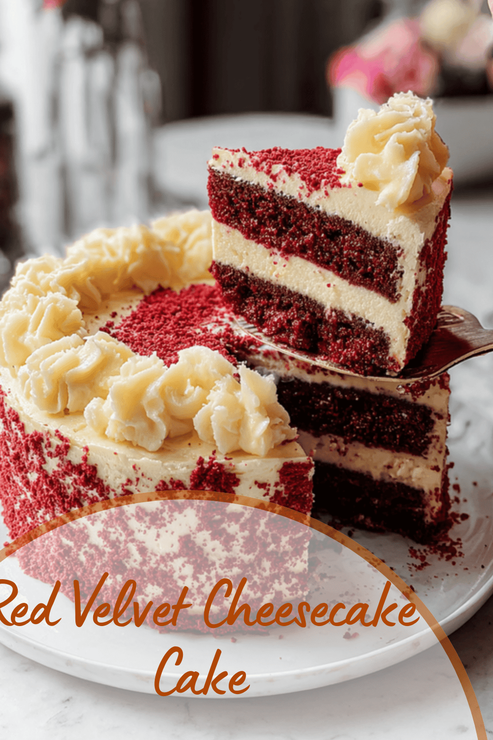 Red Velvet Cheesecake Cake