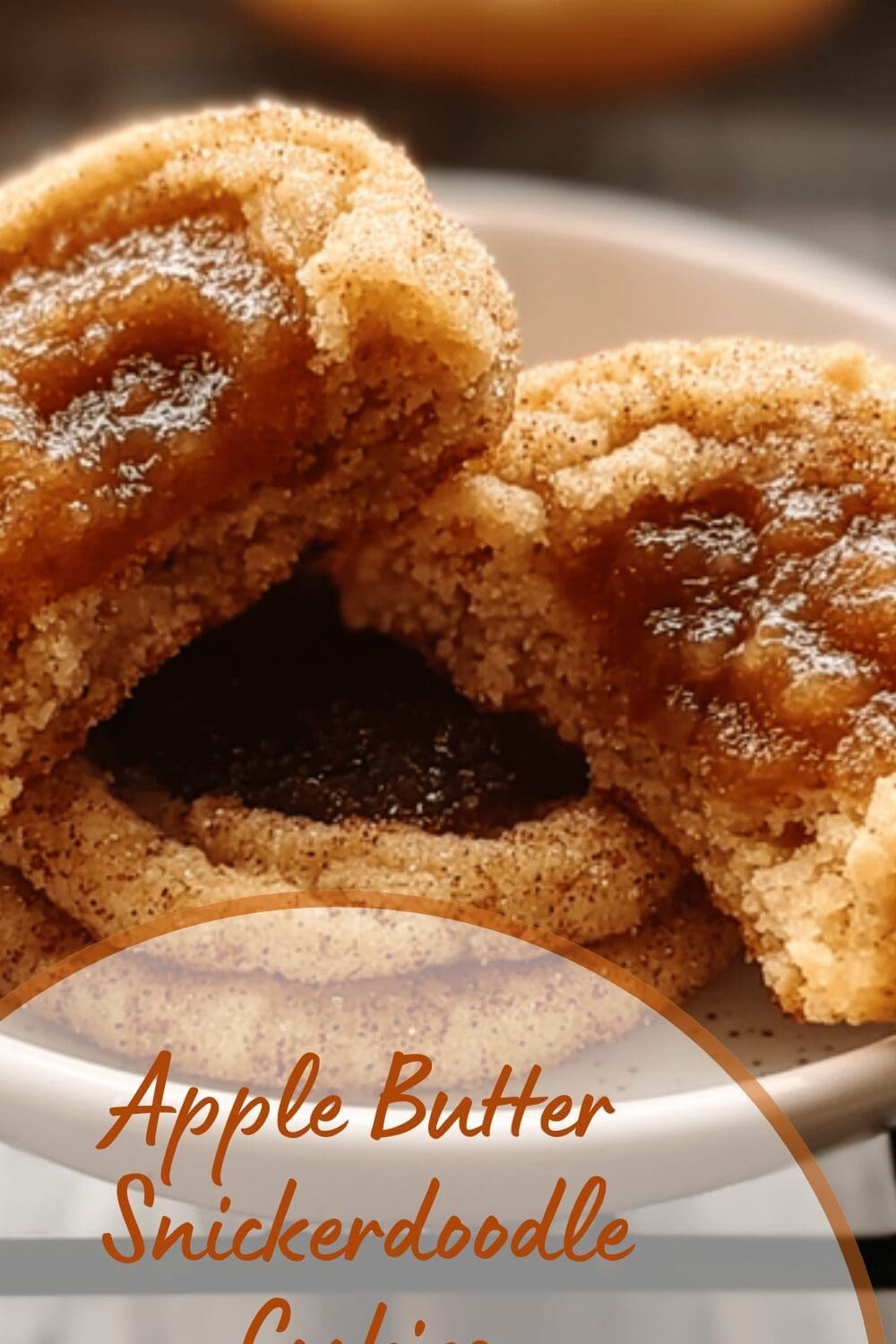 Apple Butter Snickerdoodle Cookies
