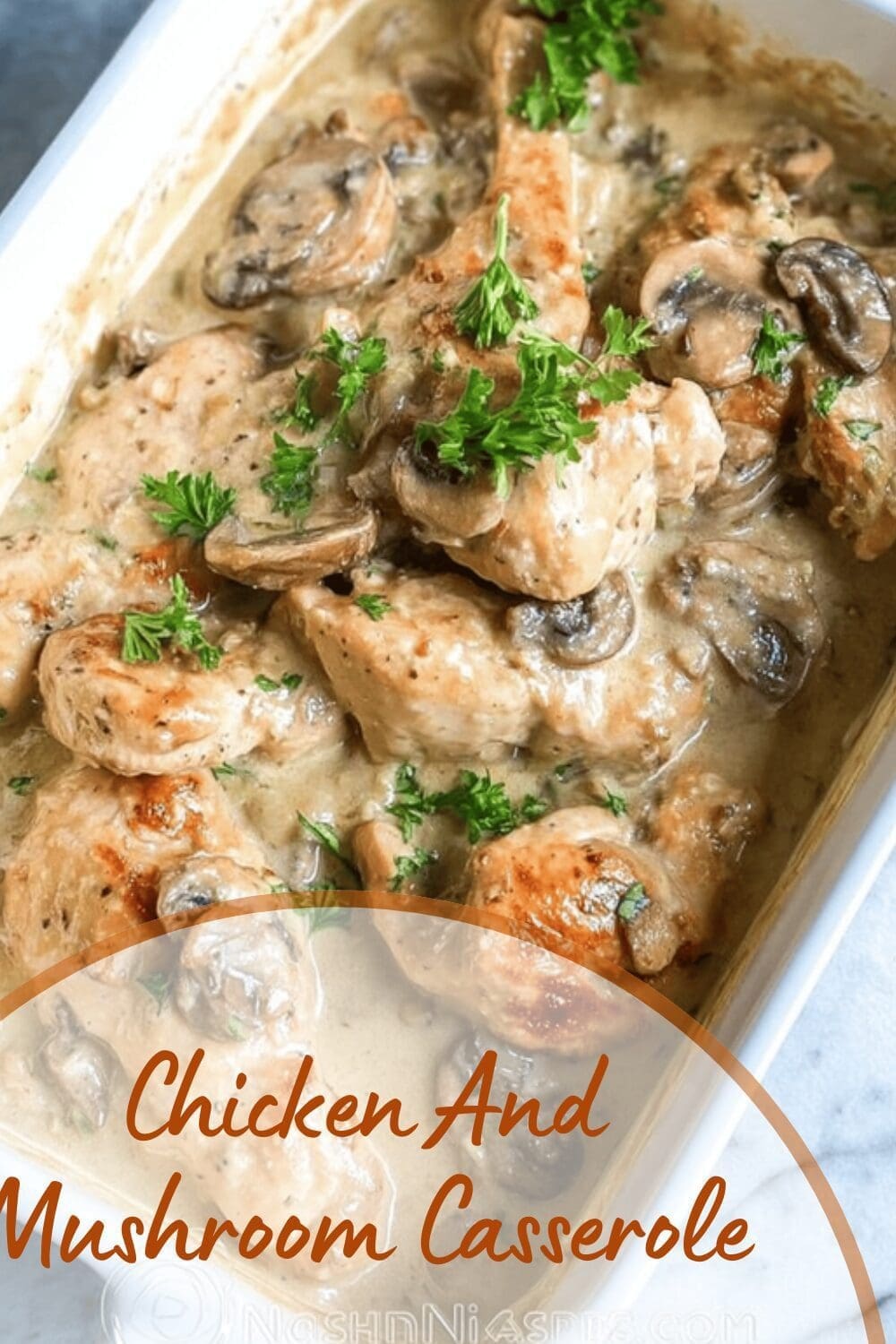 Creamy Chicken Mushroom One Pan Casserole Recipe 7 Chicken And Mushroom Casserole