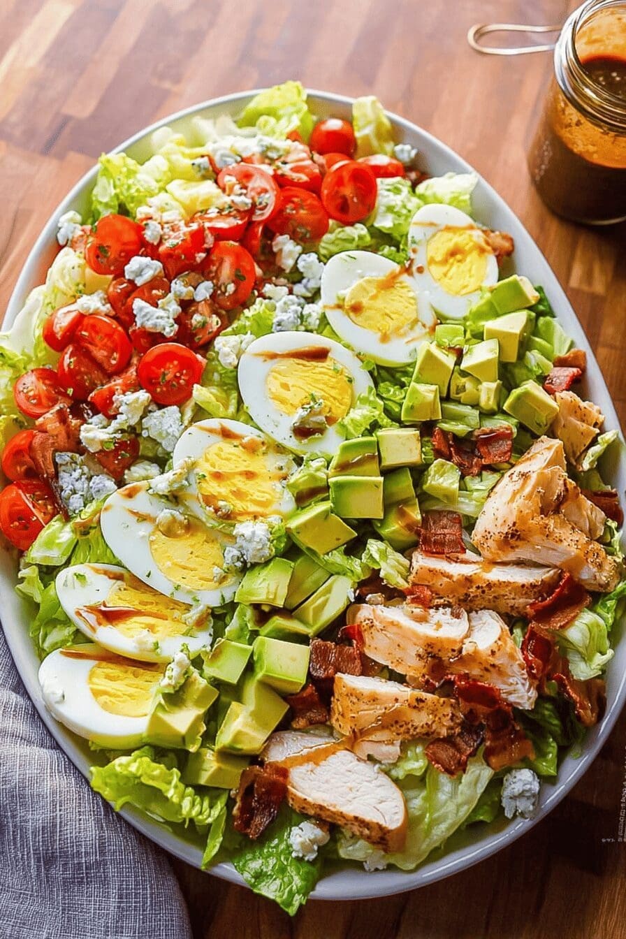 Cobb Salad Recipe With Fresh Ingredients And Classic Dressing 6 Cobb Salad