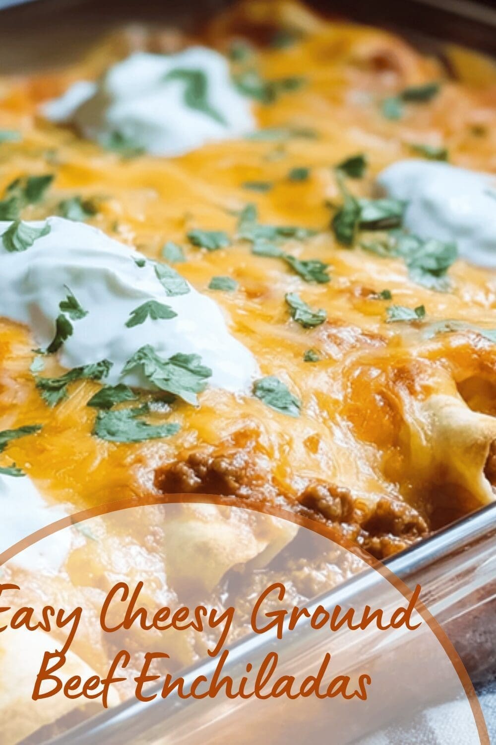 Easy Cheesy Ground Beef Enchiladas