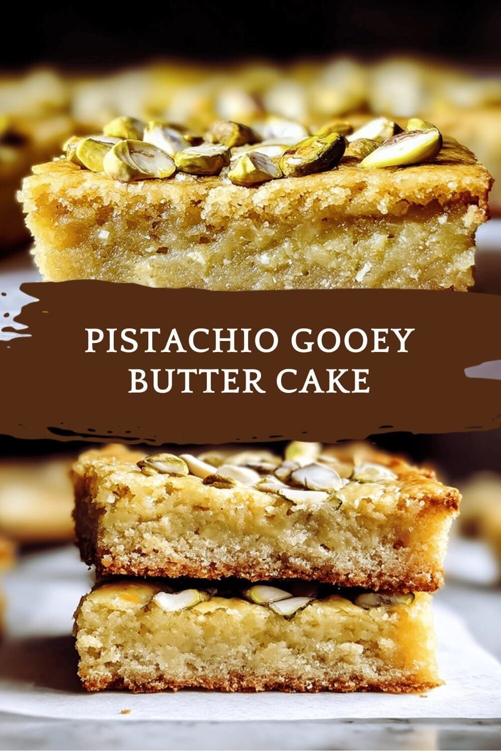 Pistachio Gooey Butter Cake