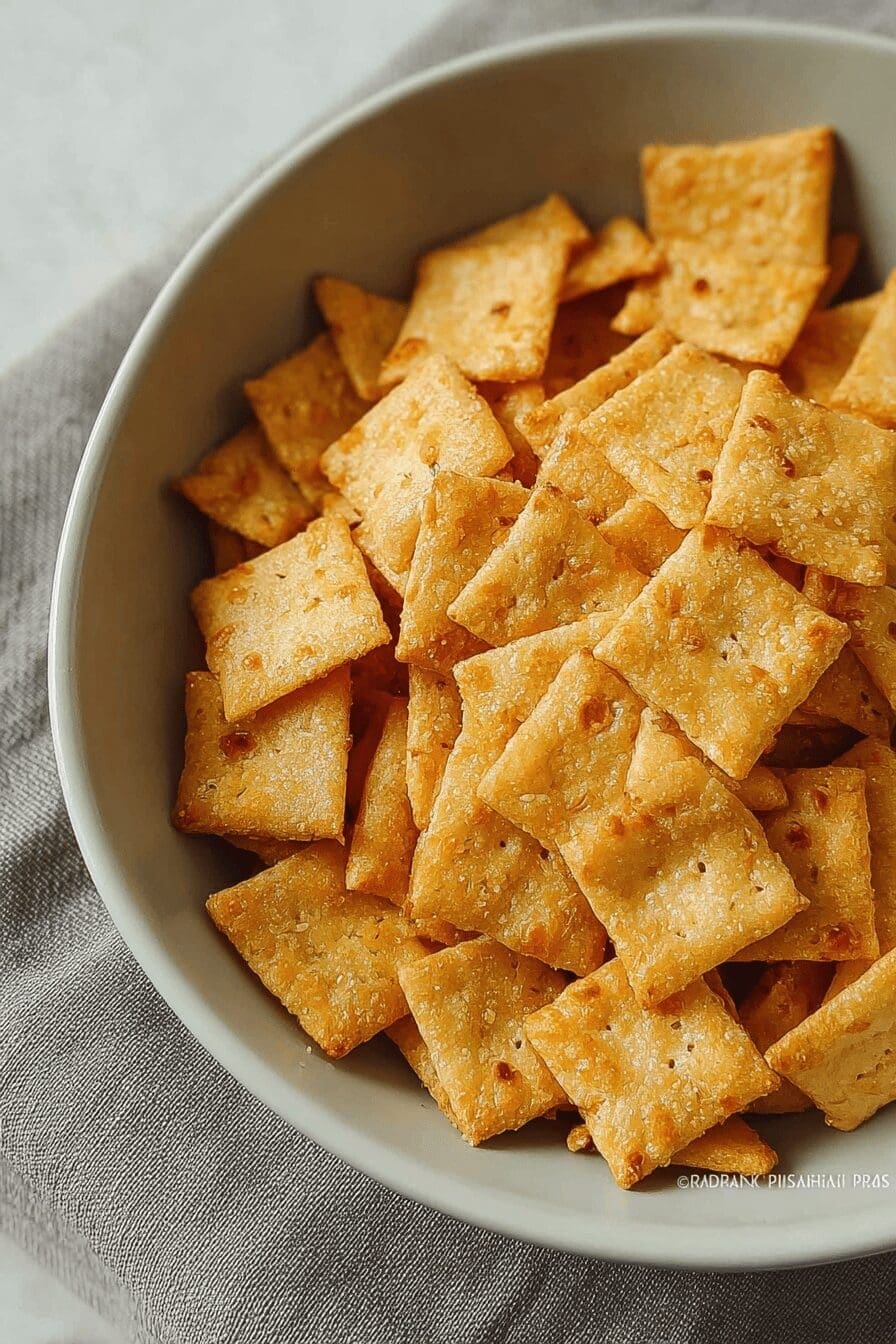 Sourdough Cheese Crackers