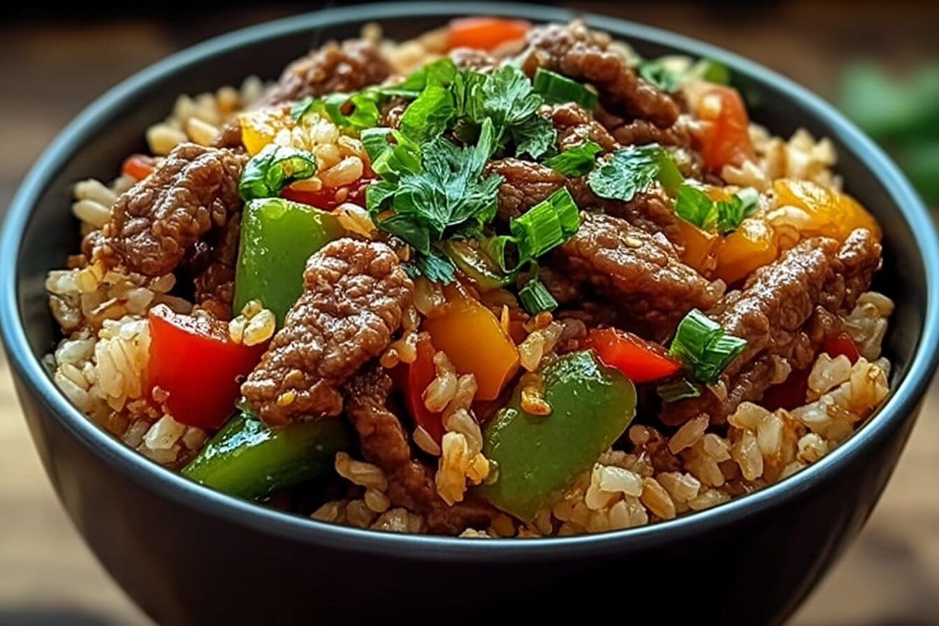 Beef And Pepper Rice Bowls With Savory Flavors And Easy Preparation 6 Beef And Pepper Rice Bowl