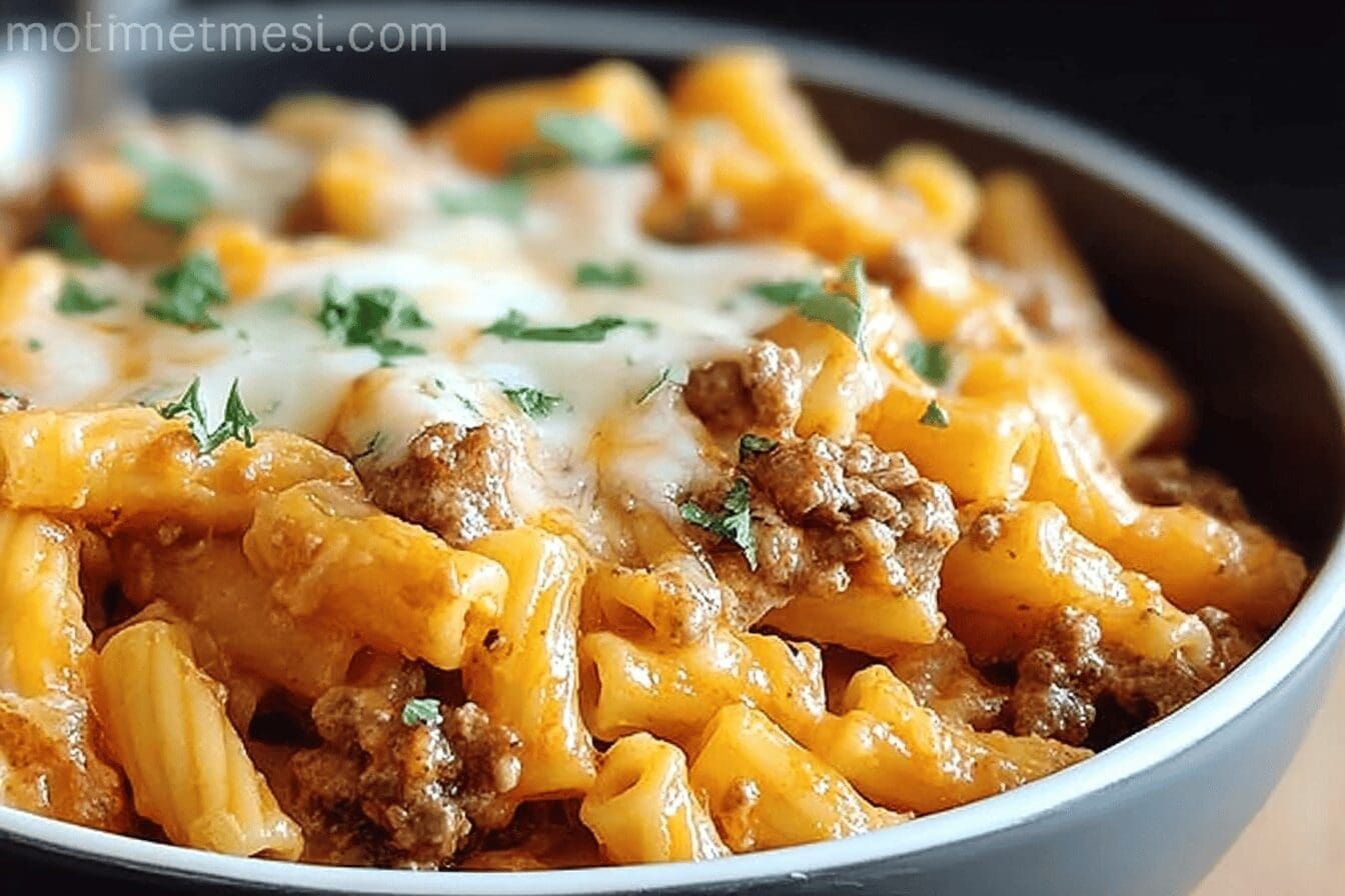Cheesy Taco Cream Cheese Pasta