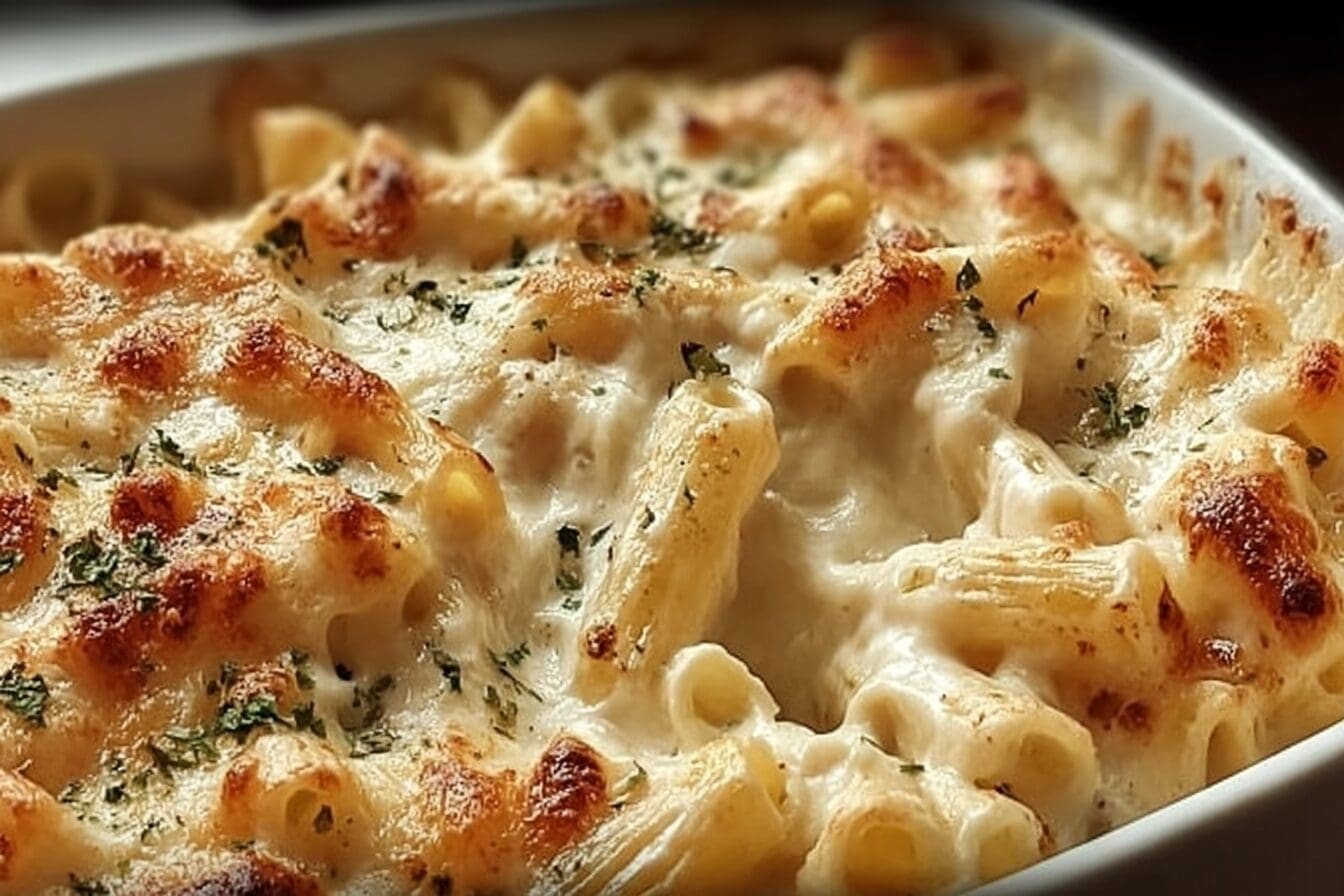 Chicken Alfredo Casserole Recipe With Creamy Sauce And Tender Chicken 6 Chicken Alfredo Casserole