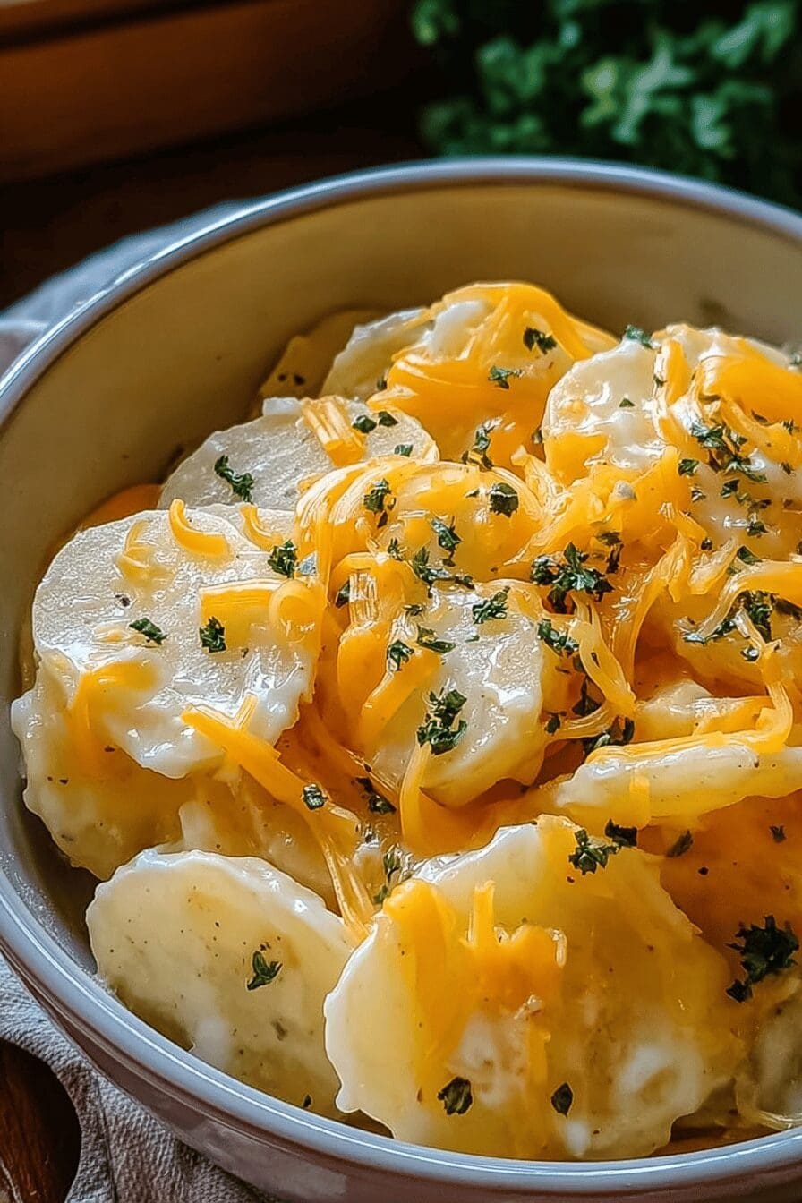 Crockpot Cheesy Potatoes