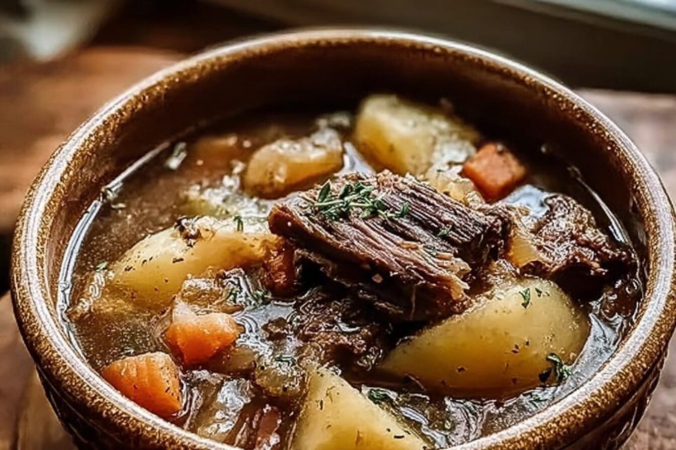 French Onion Beef Short Rib Soup