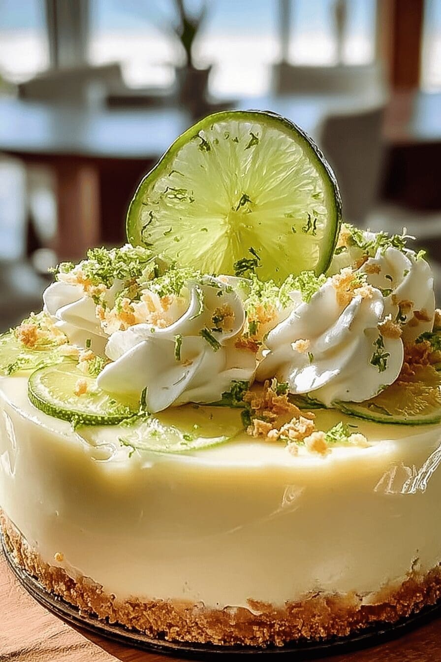 Key Lime Pie Cheesecake With Creamy Piña Colada Flavor 6 Key Lime Cheesecake Colada