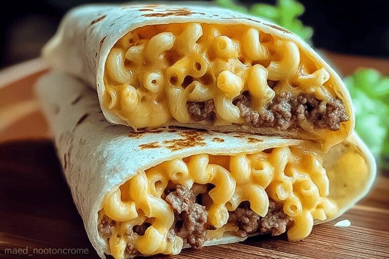 Mac N Cheese Burger Wrap 16.Png